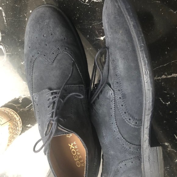 Geox Navy Blue Men's Brogues - Picture 2 of 5